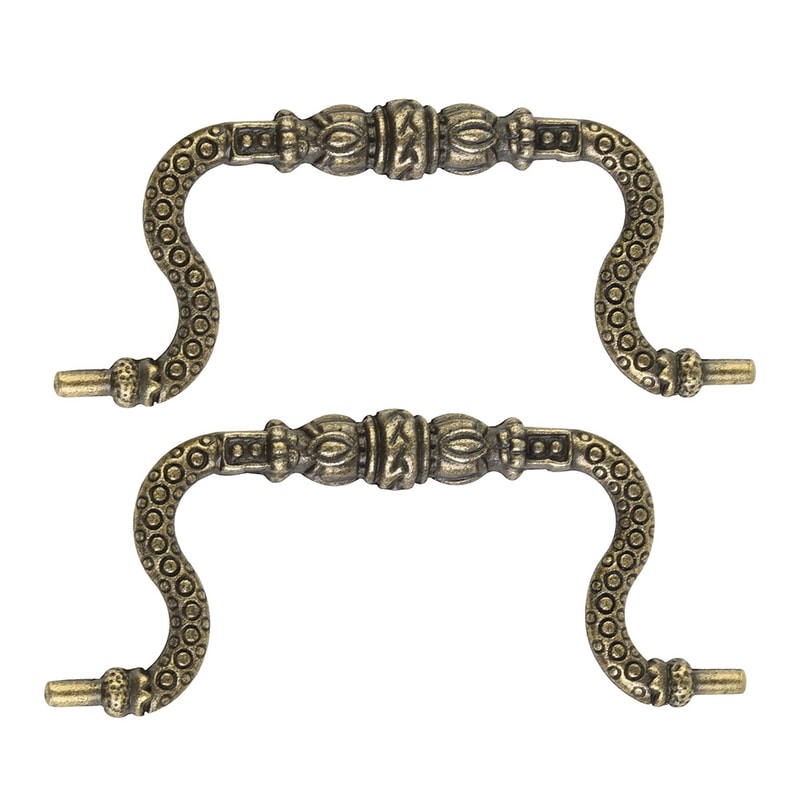 Vintage Arch Bronze Cabinet Handles Set Antique Drawer Pulls For Kitchen Cupboards Furniture 0