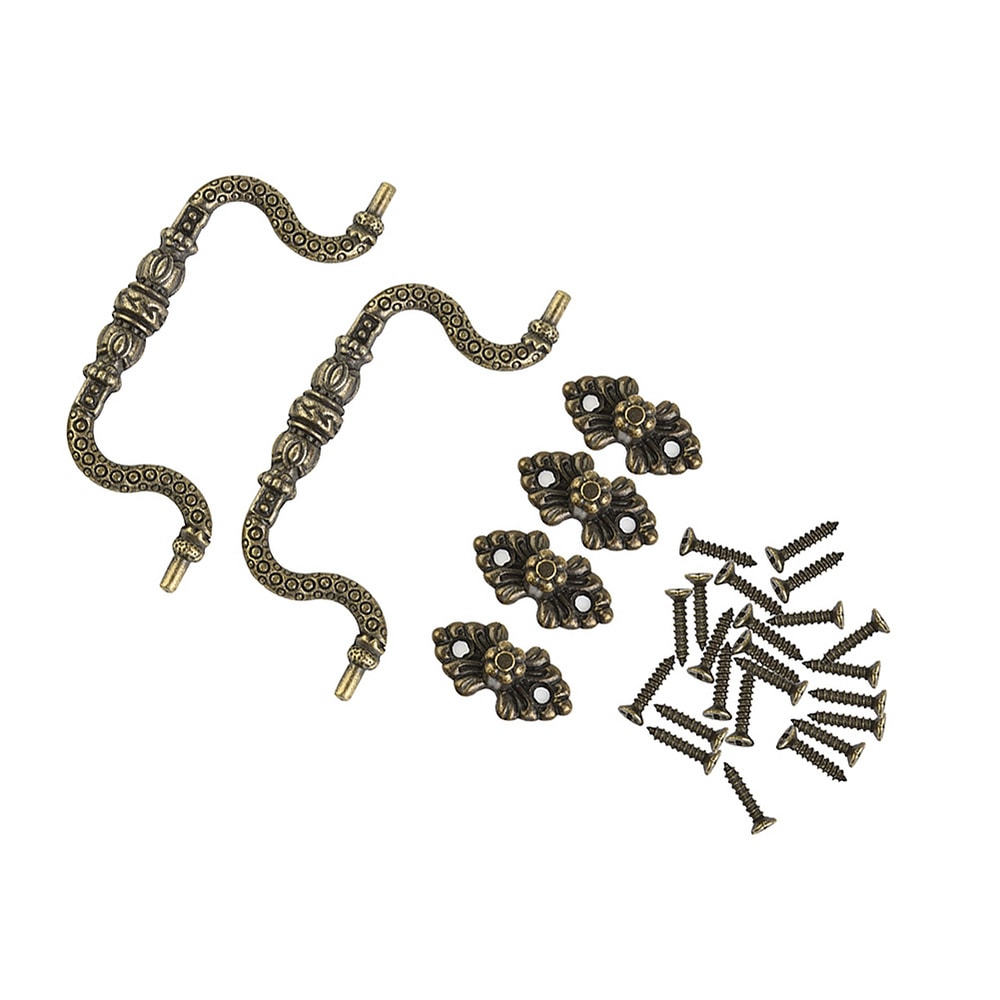 Vintage Arch Bronze Cabinet Handles Set Antique Drawer Pulls For Kitchen Cupboards Furniture 1