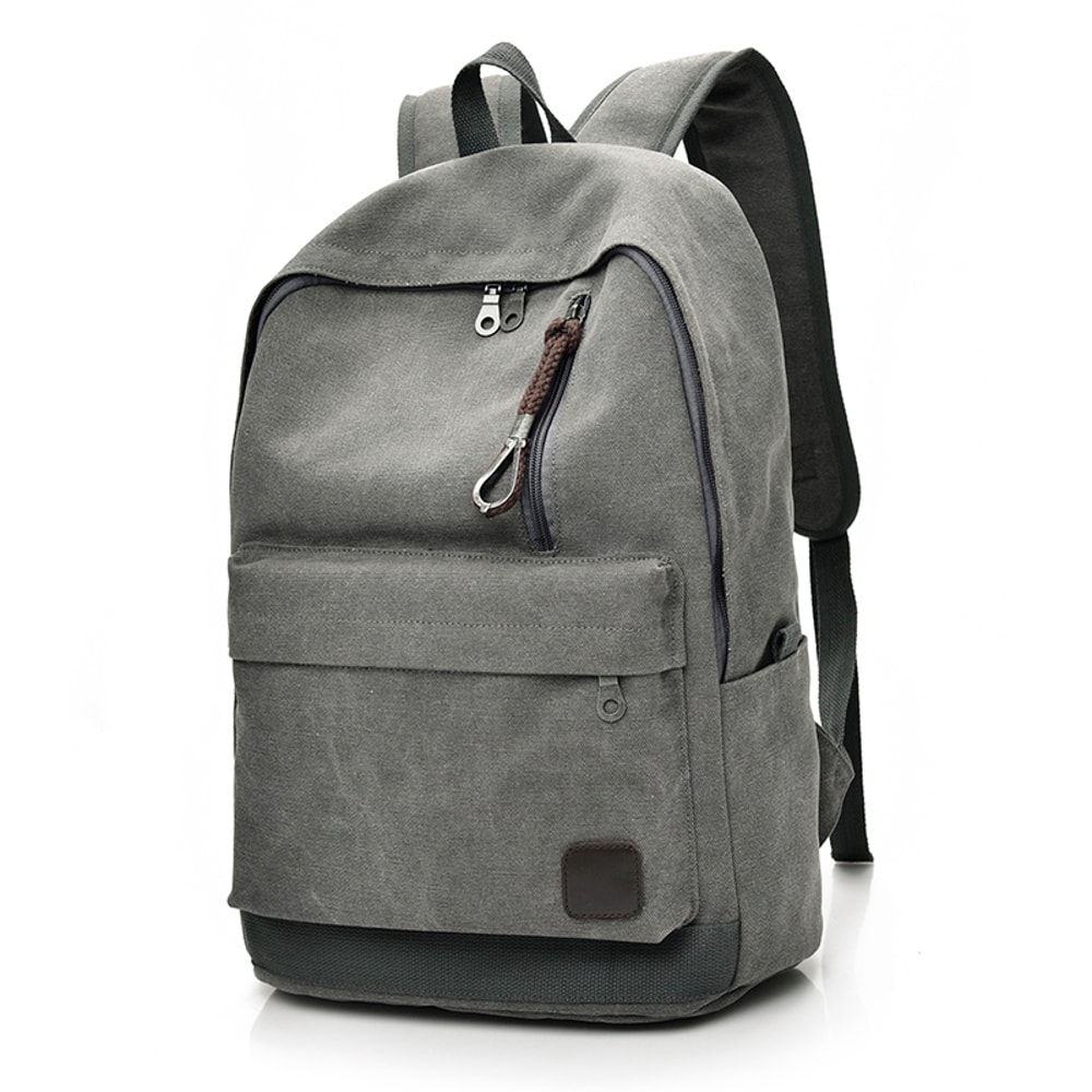 Large Capacity Canvas Backpack For Teens School Travel Laptop Bag 2