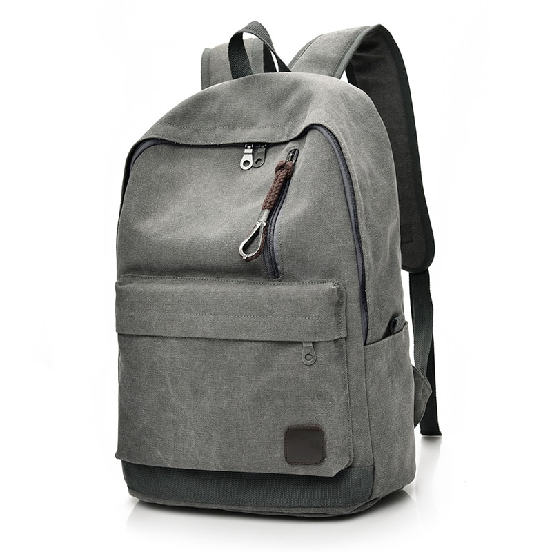 Large Capacity Canvas Backpack For Teens School Travel Laptop Bag 2