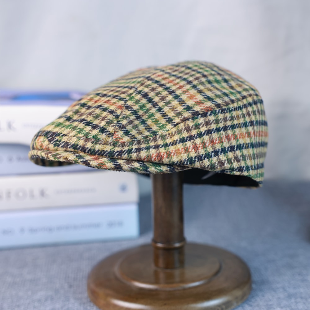 Vintage Plaid Newsboy Cap Flat Ivy Hat For Men And Women 2