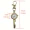 Vintage Antique Copper Pocket Watch Keychain Necklace Quartz Timepiece 4