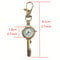 Vintage Antique Copper Pocket Watch Keychain Necklace Quartz Timepiece 4