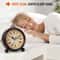 Vintage Silent Alarm Clock With Night Light Battery Operated Retro Desk Clock 2