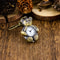 Vintage Bear Keychain Watch Cute Cartoon Pocket Clip for Bags and Backpacks