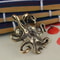 Vintage Brass Octopus Statue Retro Tea Pet Collectible Decor 4