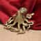 Vintage Brass Octopus Statue Retro Tea Pet Collectible Decor 0