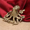 Vintage Brass Octopus Statue Retro Tea Pet Collectible Decor 0