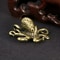 Vintage Brass Octopus Statue Retro Tea Pet Collectible Decor 5