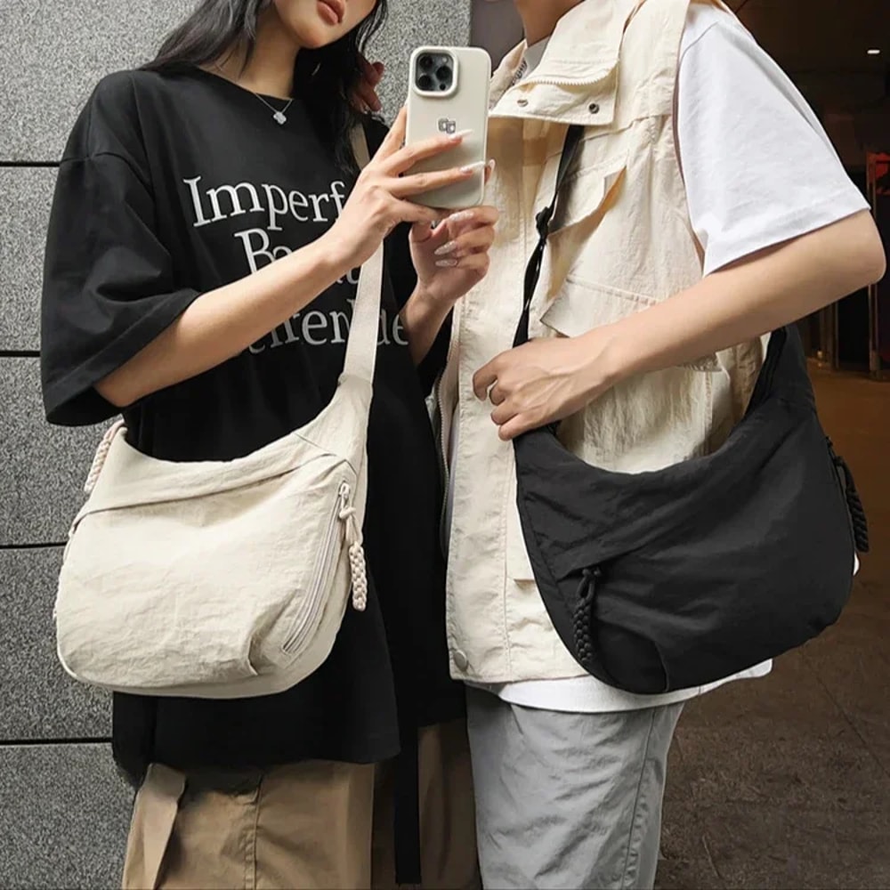 Large Capacity Soft Hobo Shoulder Bag For Women Casual Crossbody Tote 1
