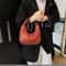 Elegant Woven PU Leather Hobo Bag Small Top Handle Shoulder Handbag For Women 2