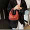 Elegant Woven PU Leather Hobo Bag Small Top Handle Shoulder Handbag For Women 2