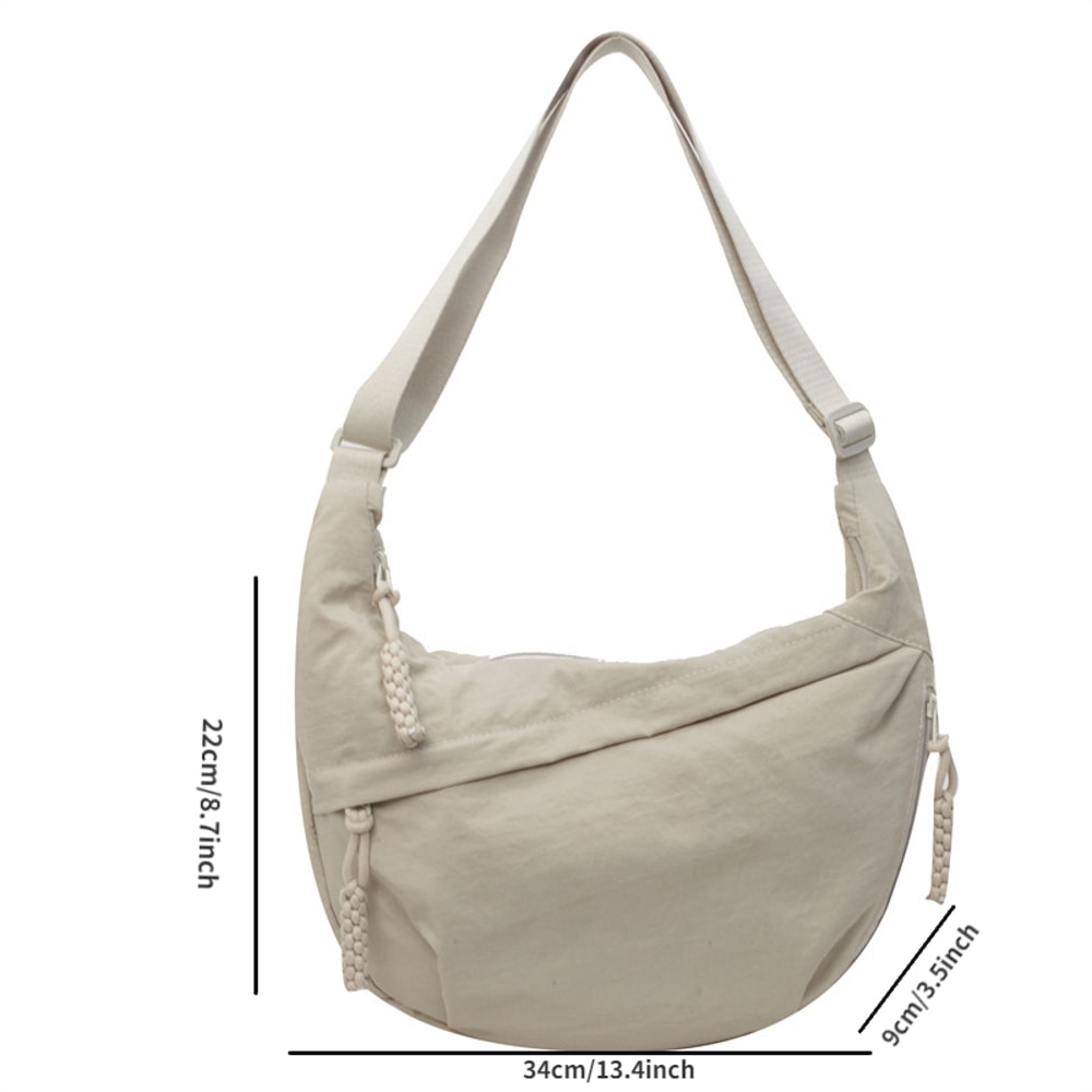 Lightweight Nylon Crossbody Bag Large Capacity Womens Messenger Shoulder Tote 3