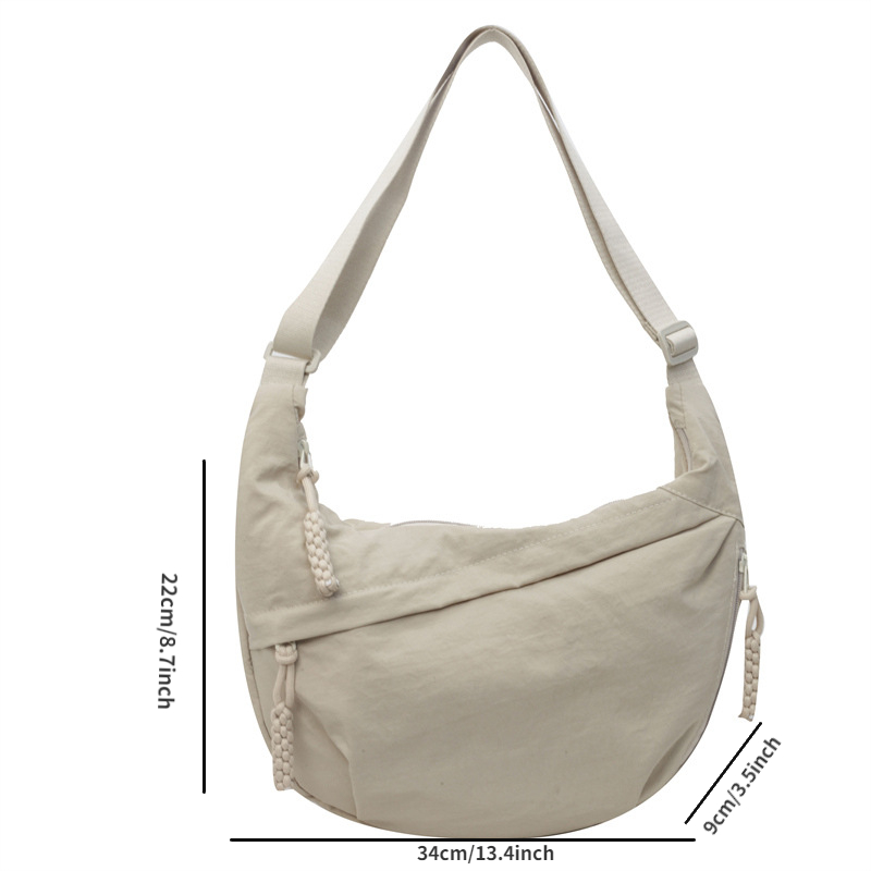 Lightweight Nylon Crossbody Bag Large Capacity Womens Messenger Shoulder Tote 3