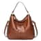Elegant Faux Leather Handbag Women Crossbody Large Tote Designer Hobo Bag 8