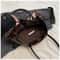 Retro PU Leather Hobo Shoulder Bag Large Capacity Work Tote for Women