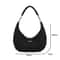 Retro Crescent Nylon Shoulder Bag For Women YK Underarm Bag Soft Hobo Purse 4