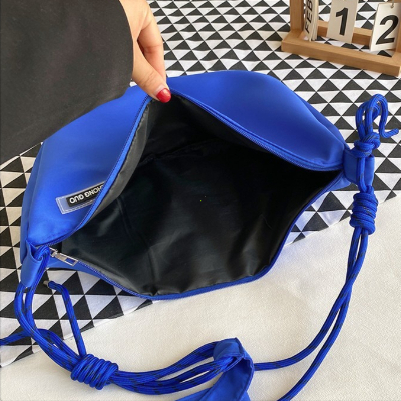 Vintage Nylon Crossbody Hobo Bag Large Capacity Casual Shoulder Handbag For Women 4