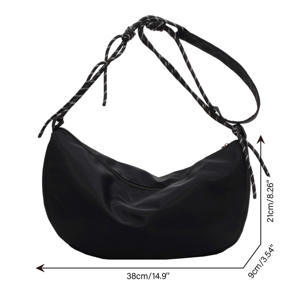 Vintage Nylon Crossbody Hobo Bag Large Capacity Casual Shoulder Handbag For Women 5