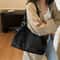 Vintage Large Capacity Top Handle Shoulder Tote Bag For Women 3