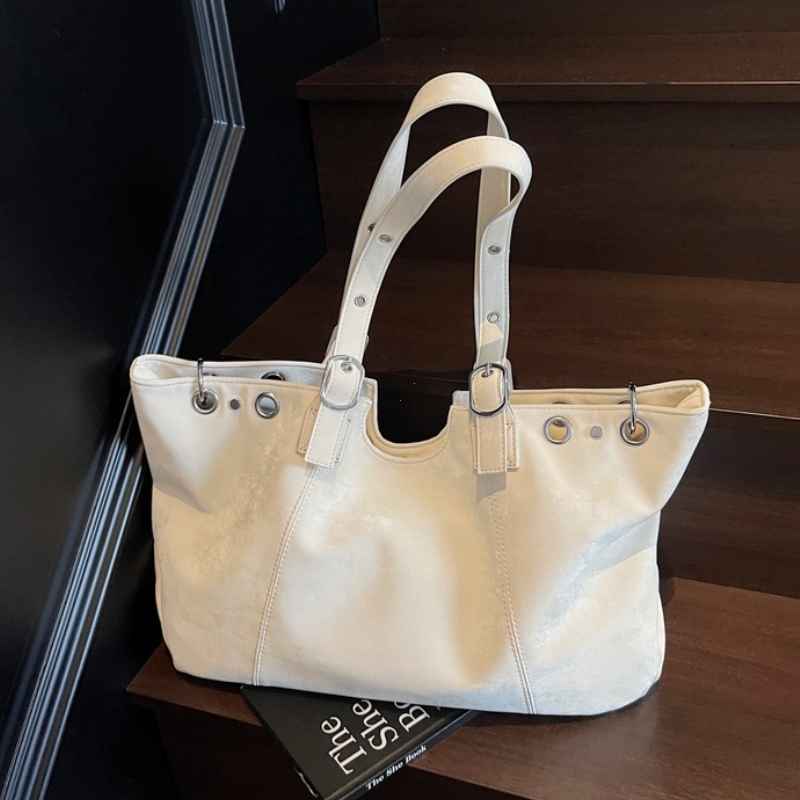 Vintage Large Capacity Top Handle Shoulder Tote Bag For Women 4