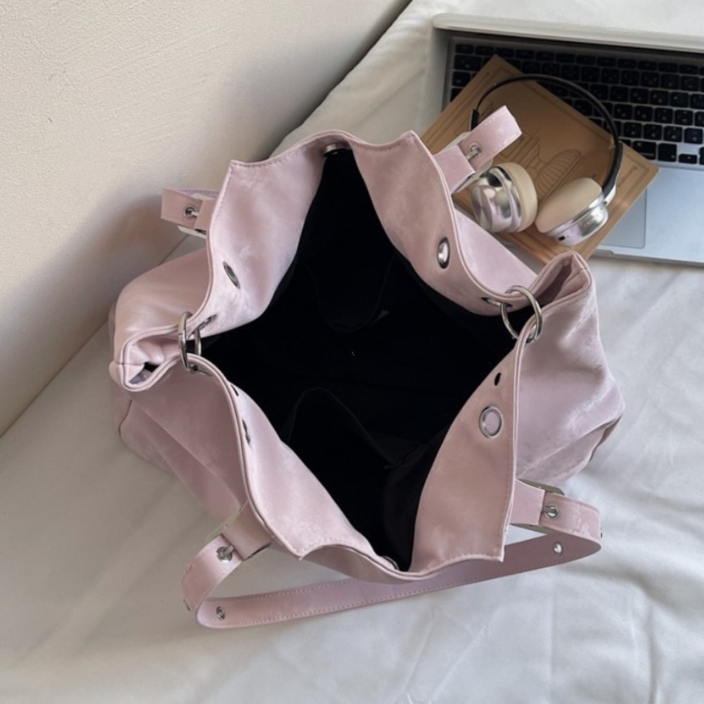 Vintage Large Capacity Top Handle Shoulder Tote Bag For Women 5