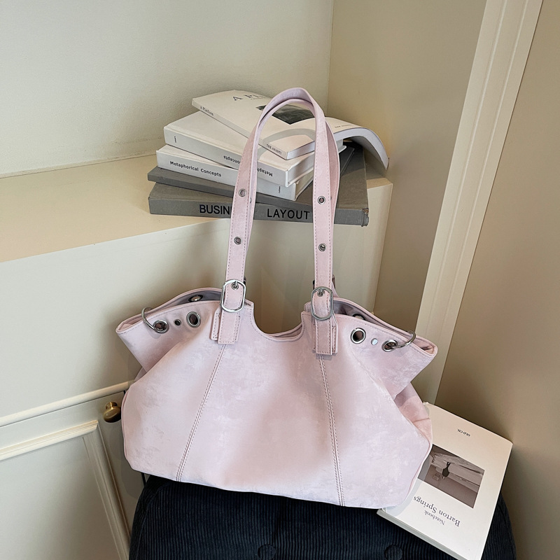 Vintage Large Capacity Top Handle Shoulder Tote Bag For Women 9