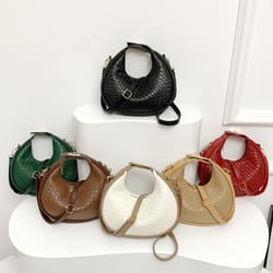 elegant woven hobo shoulder bag minimalist womens shoulder bag for everyday style