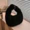 Plush Faux Fur Dumpling Hobo Bag Soft faux fur handbag for Everyday Chic Style