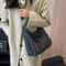 Vintage Matte PU Leather Crossbody Bag for Women Large Capacity Designer Shoulder Handbag