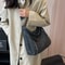 Vintage Matte PU Leather Crossbody Bag for Women Large Capacity Designer Shoulder Handbag