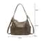 Vintage Matte PU Leather Crossbody Bag for Women Large Capacity Designer Shoulder Handbag