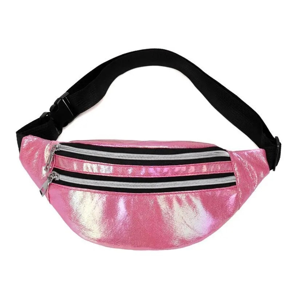 Holographic Waist Bag Reflective Fanny Pack Festival Travel Belt Bag For Women Girls 10