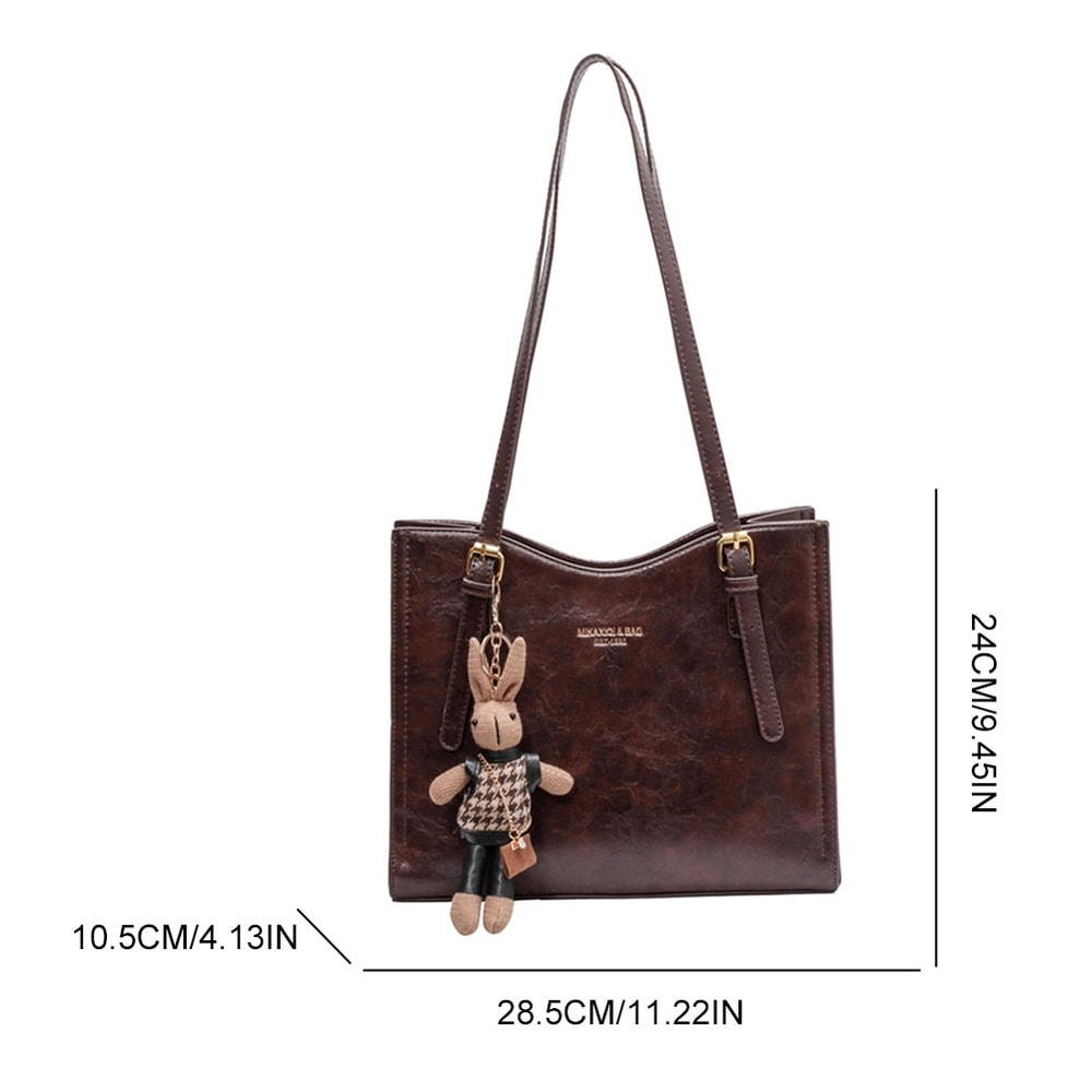 Vintage Slouchy Tote Shoulder Bag Large Capacity Travel Handbag For Women 5