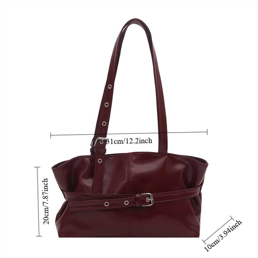 Large Capacity Tote Bag for Women Vintage Shoulder Commuter Handbag