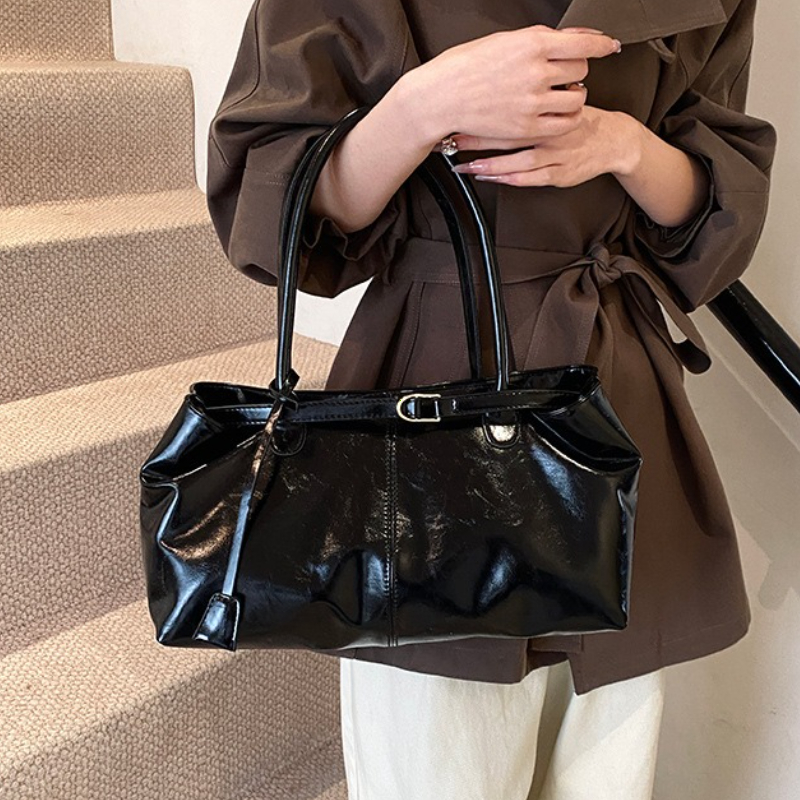 Vintage Large Capacity Shoulder Tote Bag For Women Casual Underarm Commuting Handbag 1