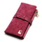 Elegant Nubuck Leather Women Wallet Long Zipper Clutch With Card Holder 6