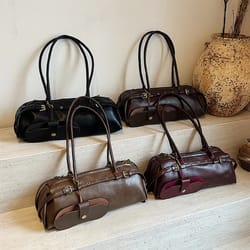 elegant large capacity shoulder bag for women pu leather everyday tote purse