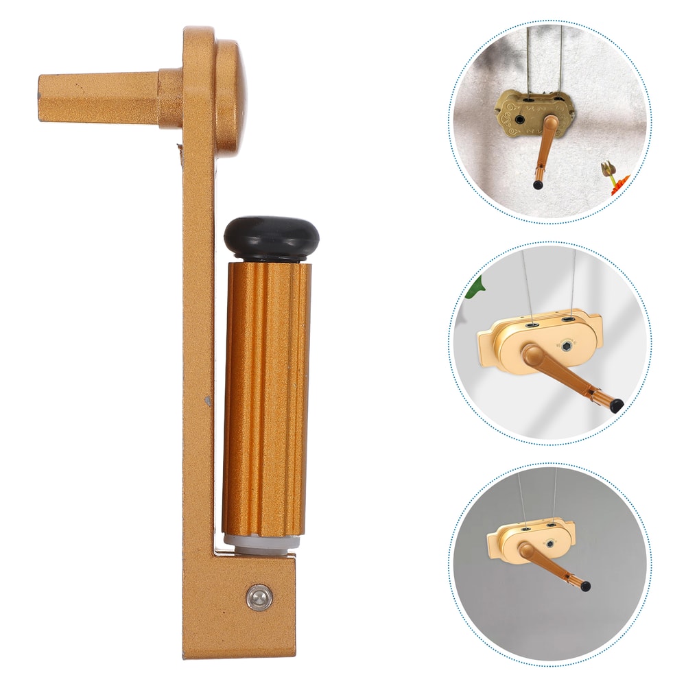 Universal Clothes Rack Crank Replacement Handle Aluminum Balcony Drying Rack Lift Tool 1