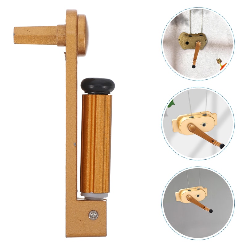 Universal Clothes Rack Crank Replacement Handle Aluminum Balcony Drying Rack Lift Tool 1
