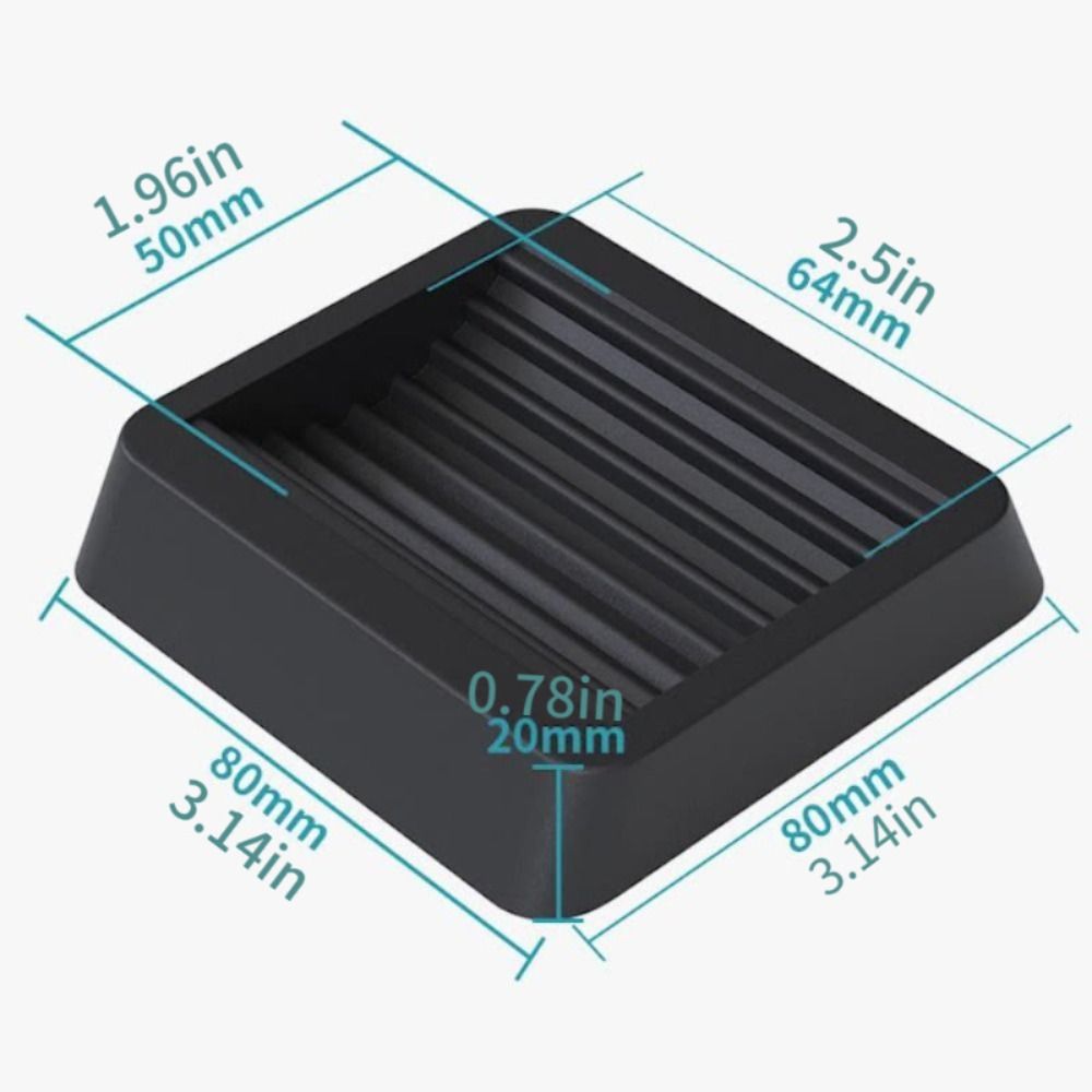 Anti Slip Chair Wheel Stoppers Floor Protectors Set For Hardwood And Tile 6