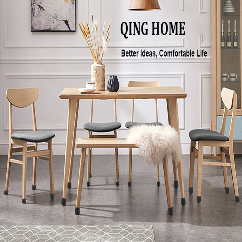 Silicone Chair Leg Caps with Felt Pads Non Slip Floor Protectors Set