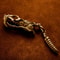 Vintage Copper Snake Keychain Pendant Retro Tail Charm Accessory 5