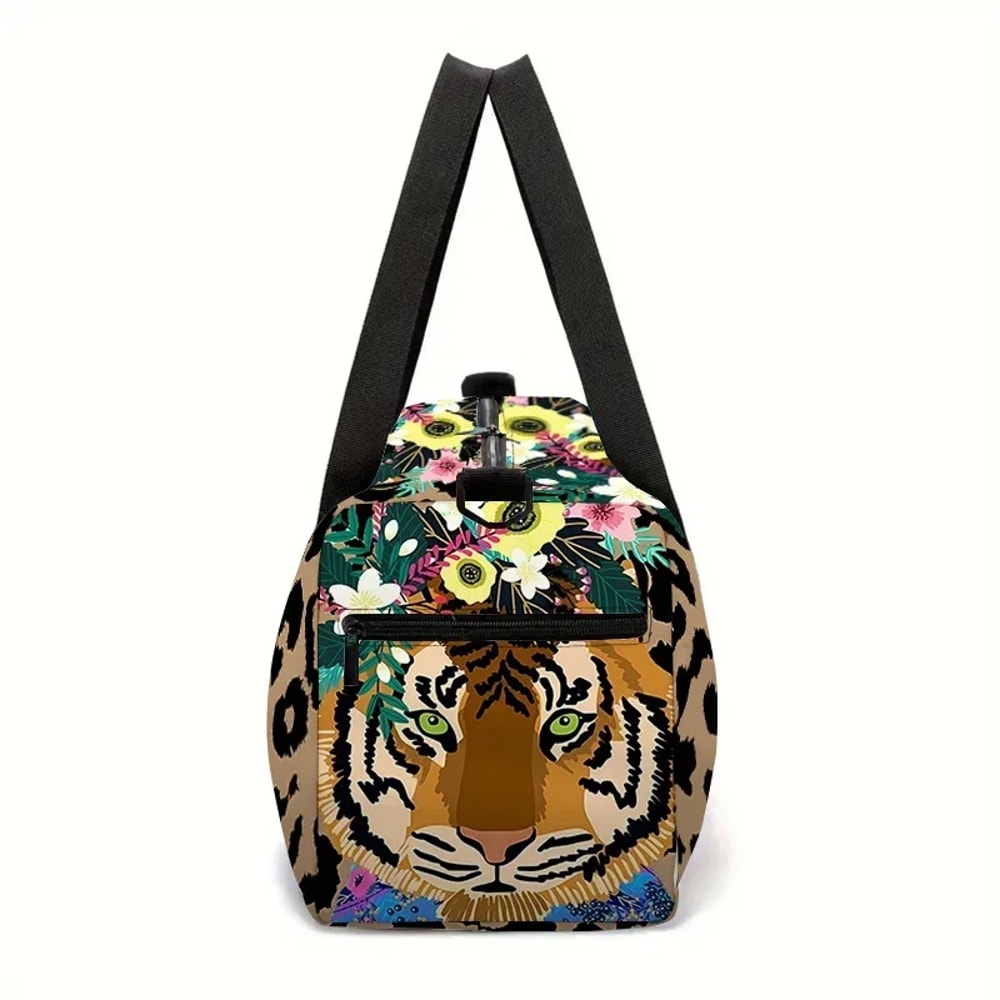 Cartoon Animal Kids Travel Duffel Bag Large Capacity Gym & Overnight Luggage