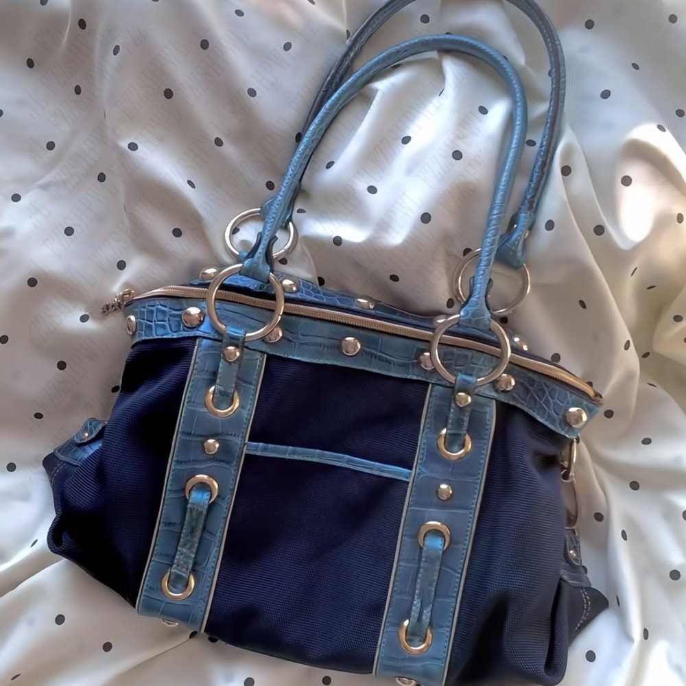 Retro Gothic Punk Underarm Bag Large Capacity Shoulder Handbag Backpack 1