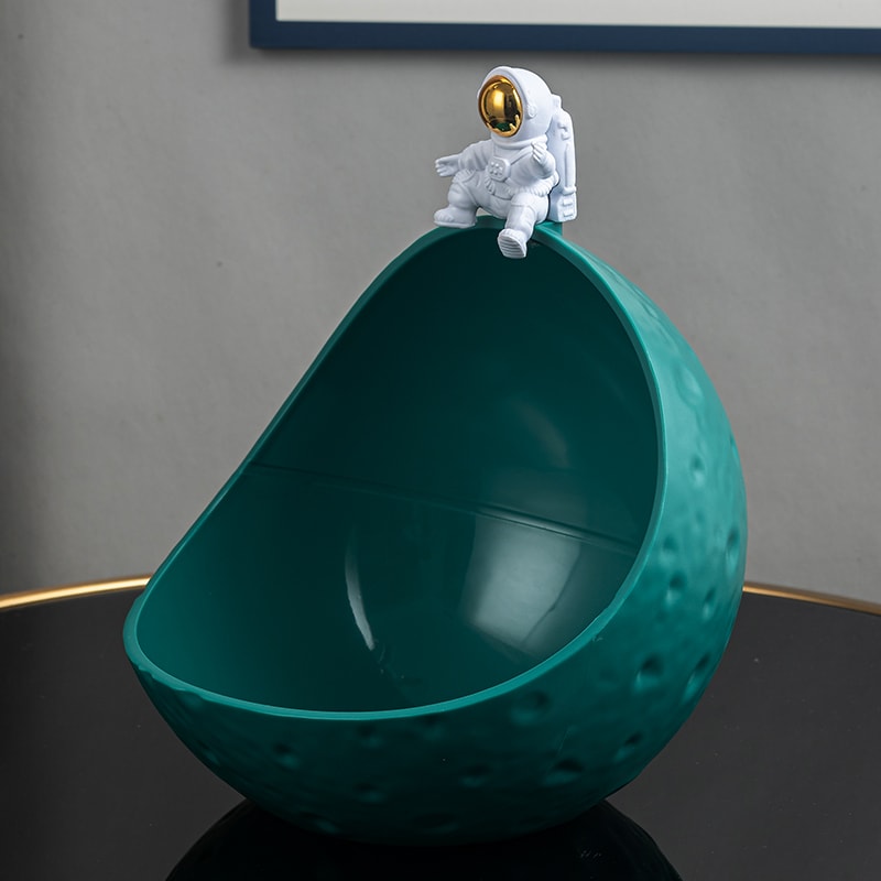 Astronaut Keychain Storage Box Moon Organizer For Desk Decor 6