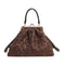 Leopard Print Kiss Lock Clutch Bag For Women Vintage Shoulder Handbag 6