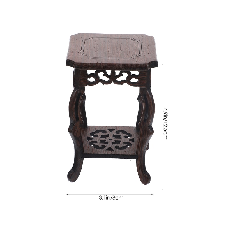 Rustic Wooden Plant Stand Holder For Pots And Decor Display Base 1