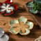 Vintage Flower Shaped Ceramic Sauce Dish Multi Color Mini Decorative Plate