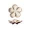 Vintage Flower Shaped Ceramic Sauce Dish Multi Color Mini Decorative Plate